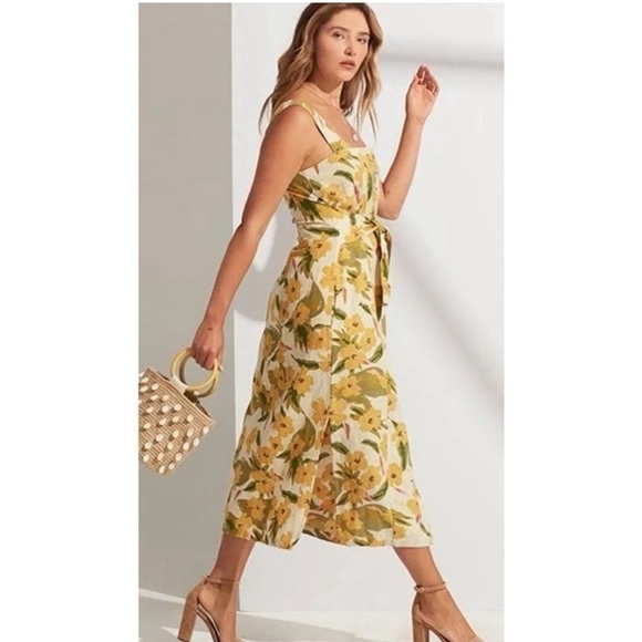 L*SPACE Mykonos multi-color midi dress in Ibiza floral size XS - Picture 4 of 12